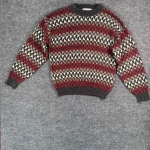 Vintage McGregor Sweater Mens L Geometric Knit Pullover‎ Retro 90s Winter Jumper